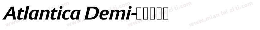 Atlantica Demi字体转换